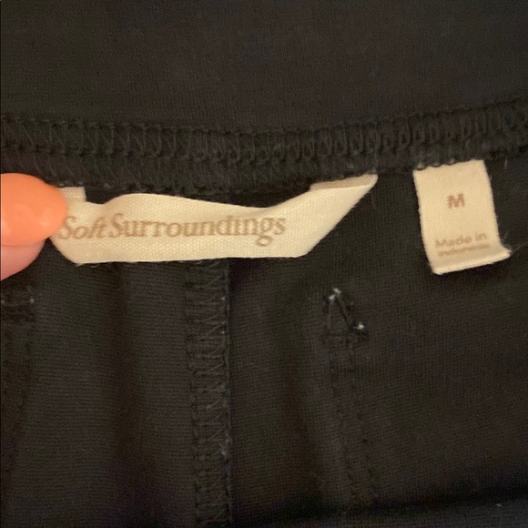 Soft Surroundings Perfect Ponte Black Boot Cut Pull On Pants - Picture 4 of 8